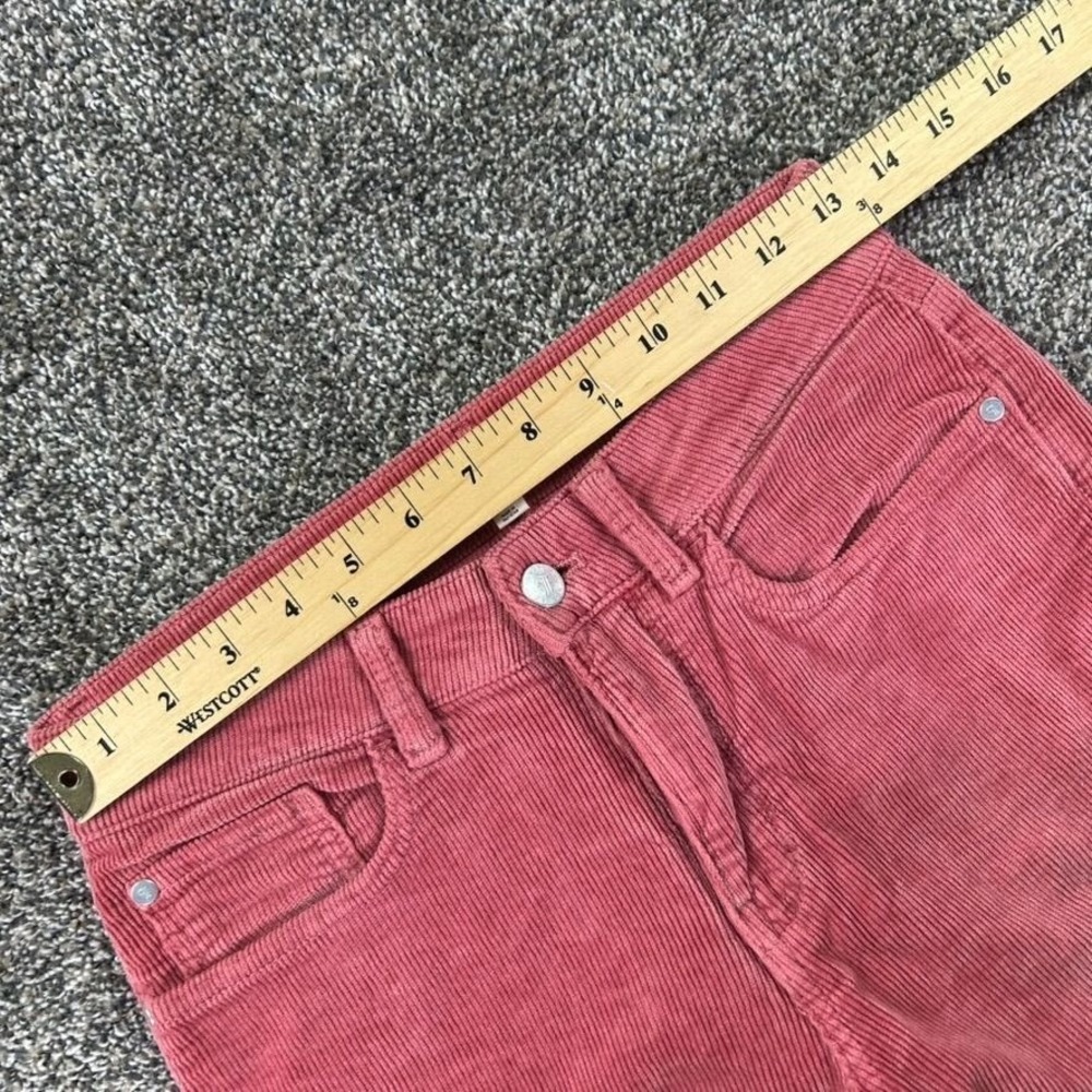 Anthropologie Pilcro The Yaya Corduroy Pants Womens 27 Mid Rise Rose Pink Casual - Picture 8 of 12
